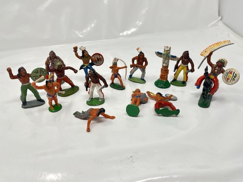 Indianer figuren elastolin - 15,