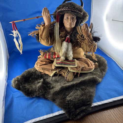 Indianer figur deko - deko, sitzend