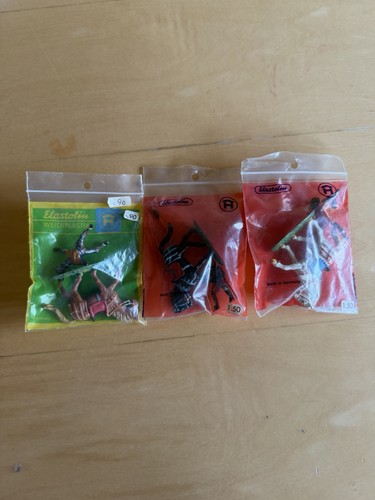 Elastolin reiterfiguren auf - 3x,