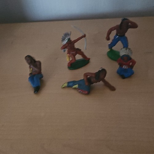 Wildwest indianer figuren - 5x,