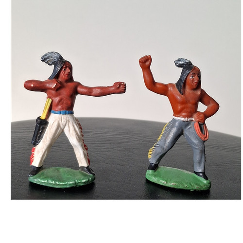 Wildwest indianer figuren - 2x,