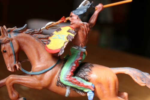 Elastolin figur indianer - figur, zu