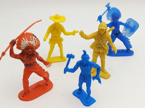 Vintage kunststoff figuren - figuren, w