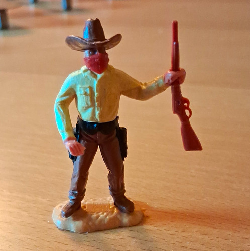 Wildwest cowboy mit hut - wildwest, &