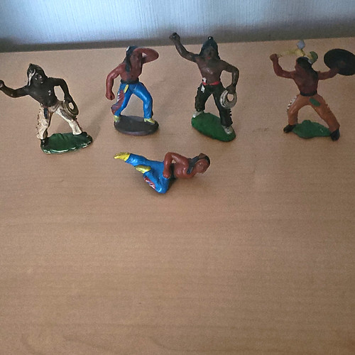 Wildwest indianer cowboys - 5x,