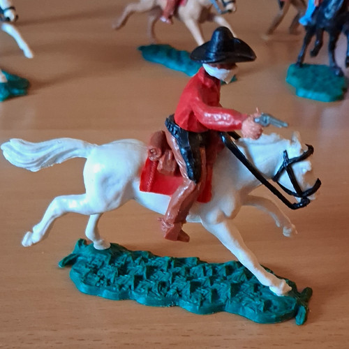 Timpo cowboy auf pferd - auf,